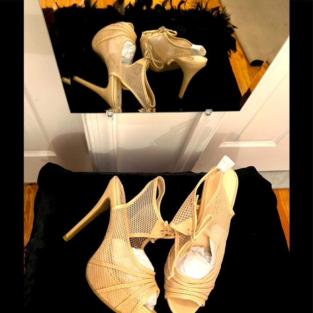 Stiletto Mesh Sandals